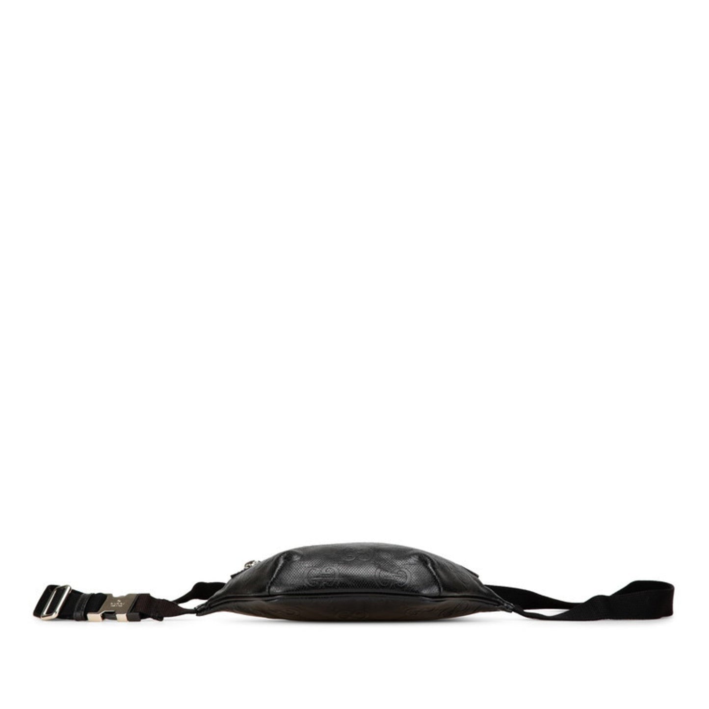 Gucci Black Leather Fanny Pack Sling Bag ( )