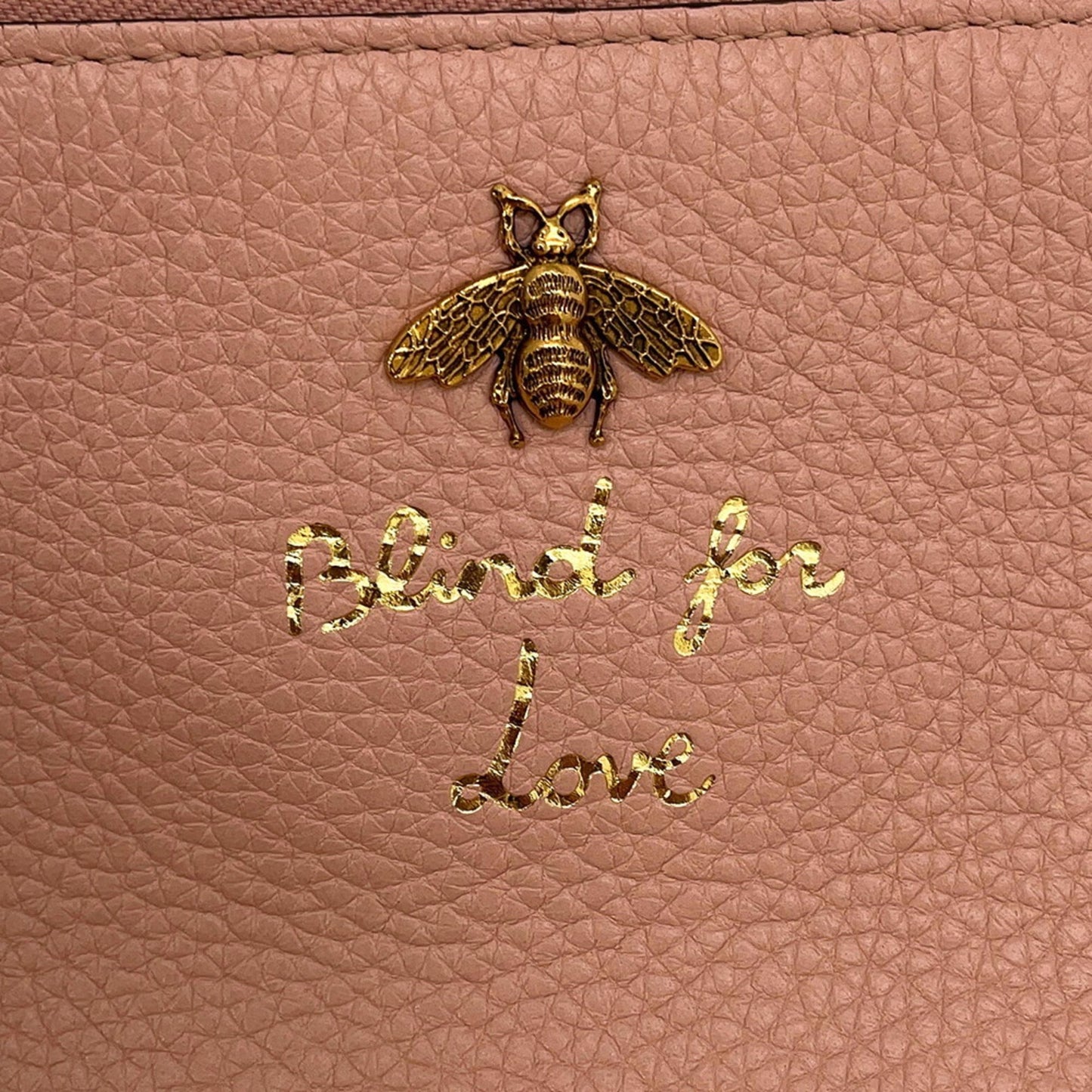 Gucci Brown Pink Leather Clutch Bag ( )