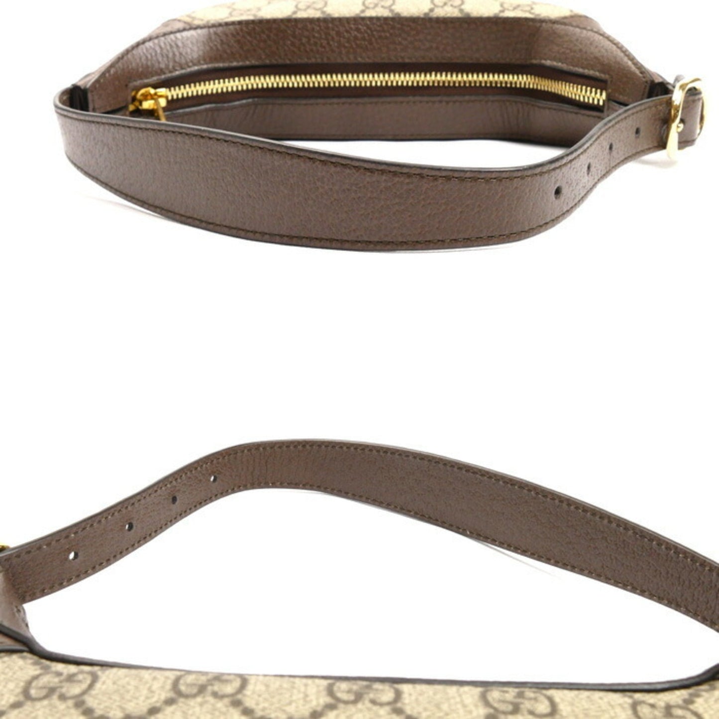Gucci Beige Gg Supreme Canvas Leather Shoulder Bag ( )