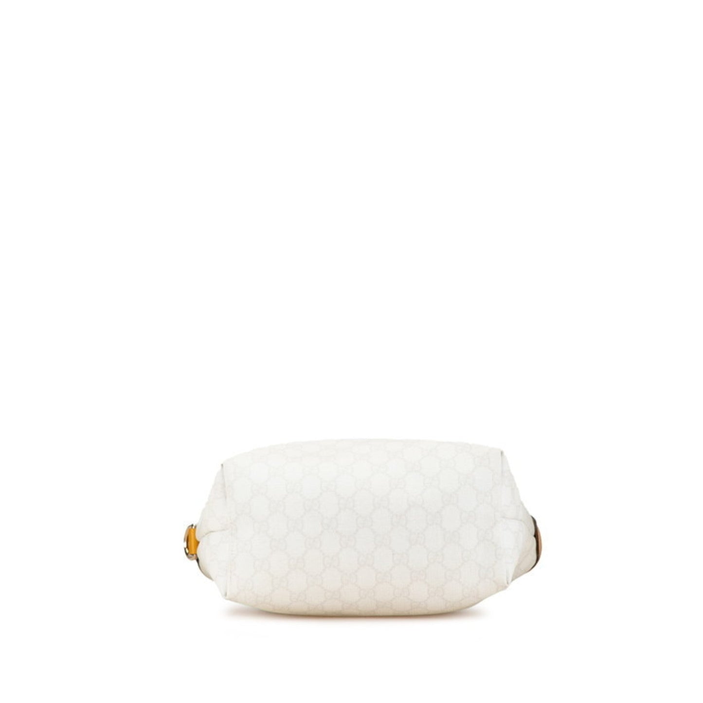 Gucci White Yellow Pvc Leather Tote Bag