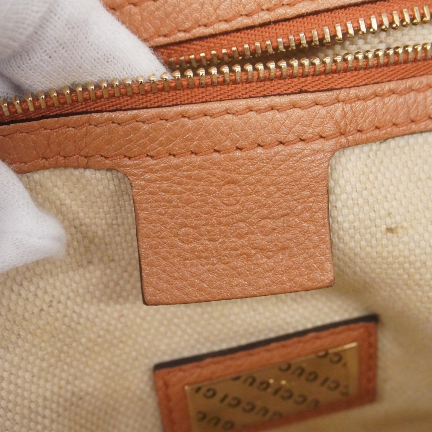 Gucci Orange Leather Tote Bag ( )