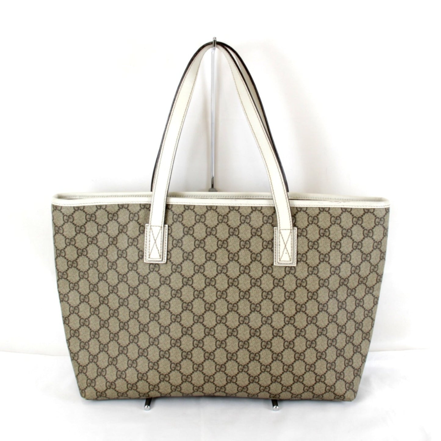 Gucci Brown Gg Supreme Tote Bag ( )