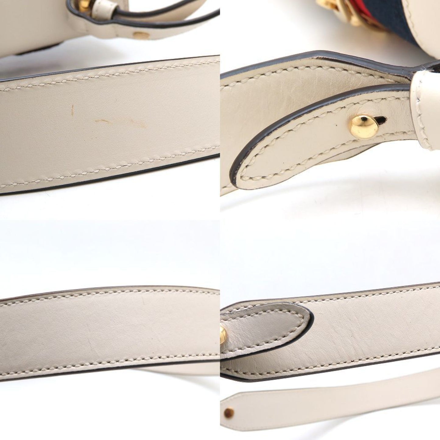 Gucci Ivory Leather Shoulder Bag ( )