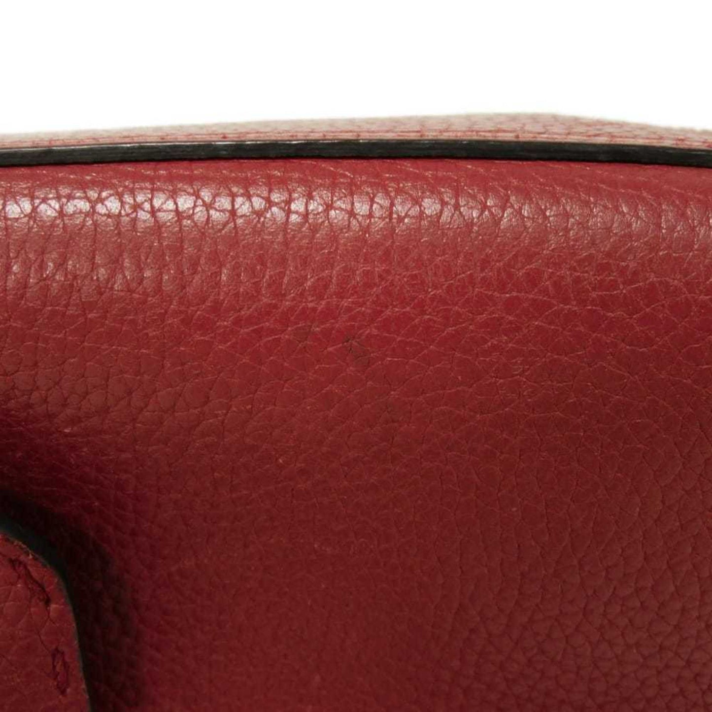 Gucci Gg Marmont Red Color Leather Handbag Shoulder Bag ( )