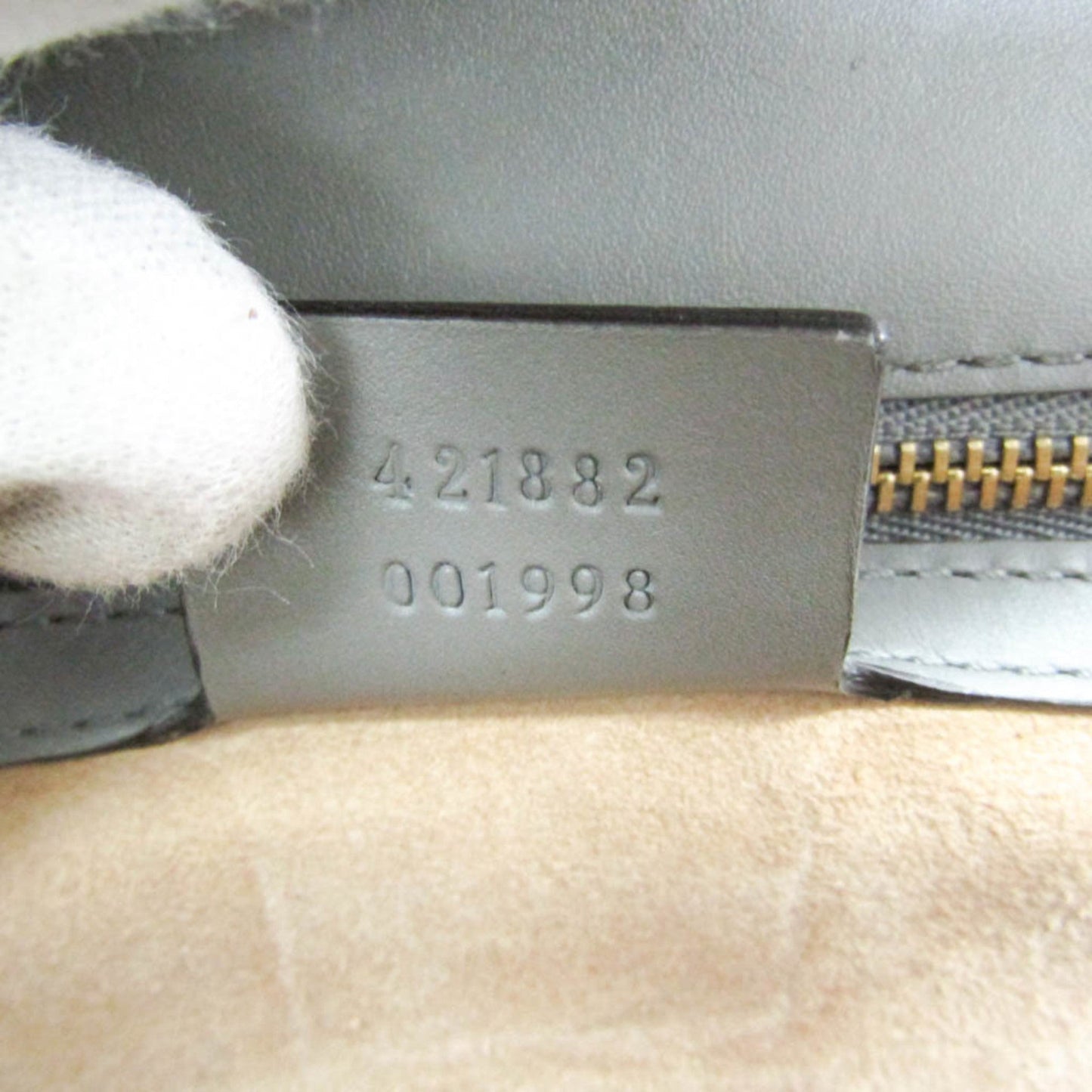Gucci Gray Leather Shoulder Bag ( )