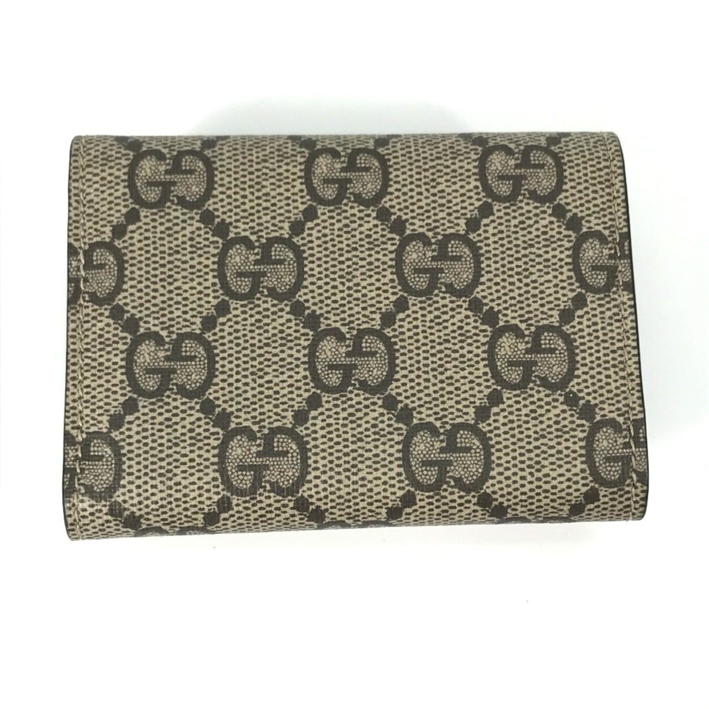 Gucci Beige White Gg Supreme Wallet (Tri-Fold) ( )