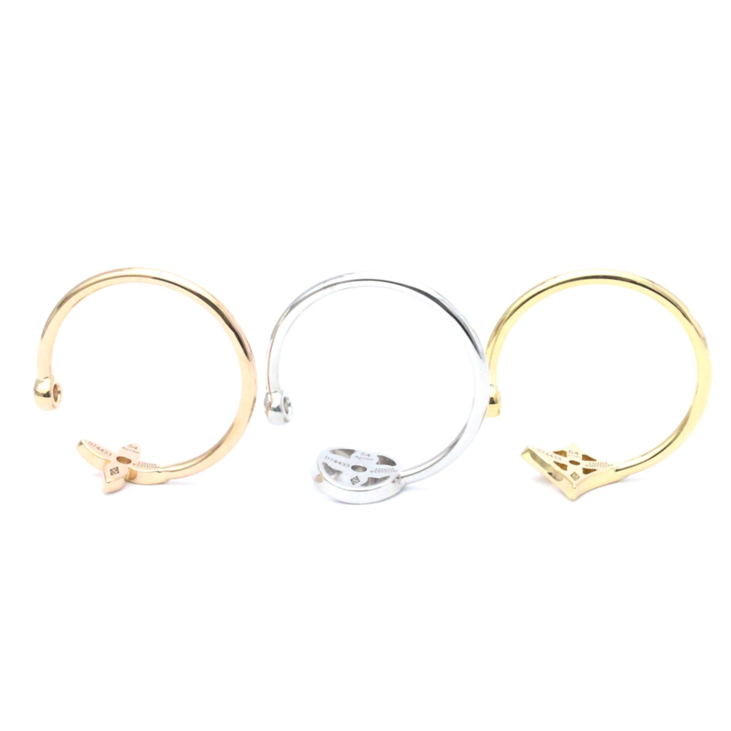 LOUIS VUITTON Berg Monogram Idylle Ring Q9F15G Pink Gold [18K],White Gold [18K],Yellow Gold [18K] Fashion Diamond Band Ring Gold