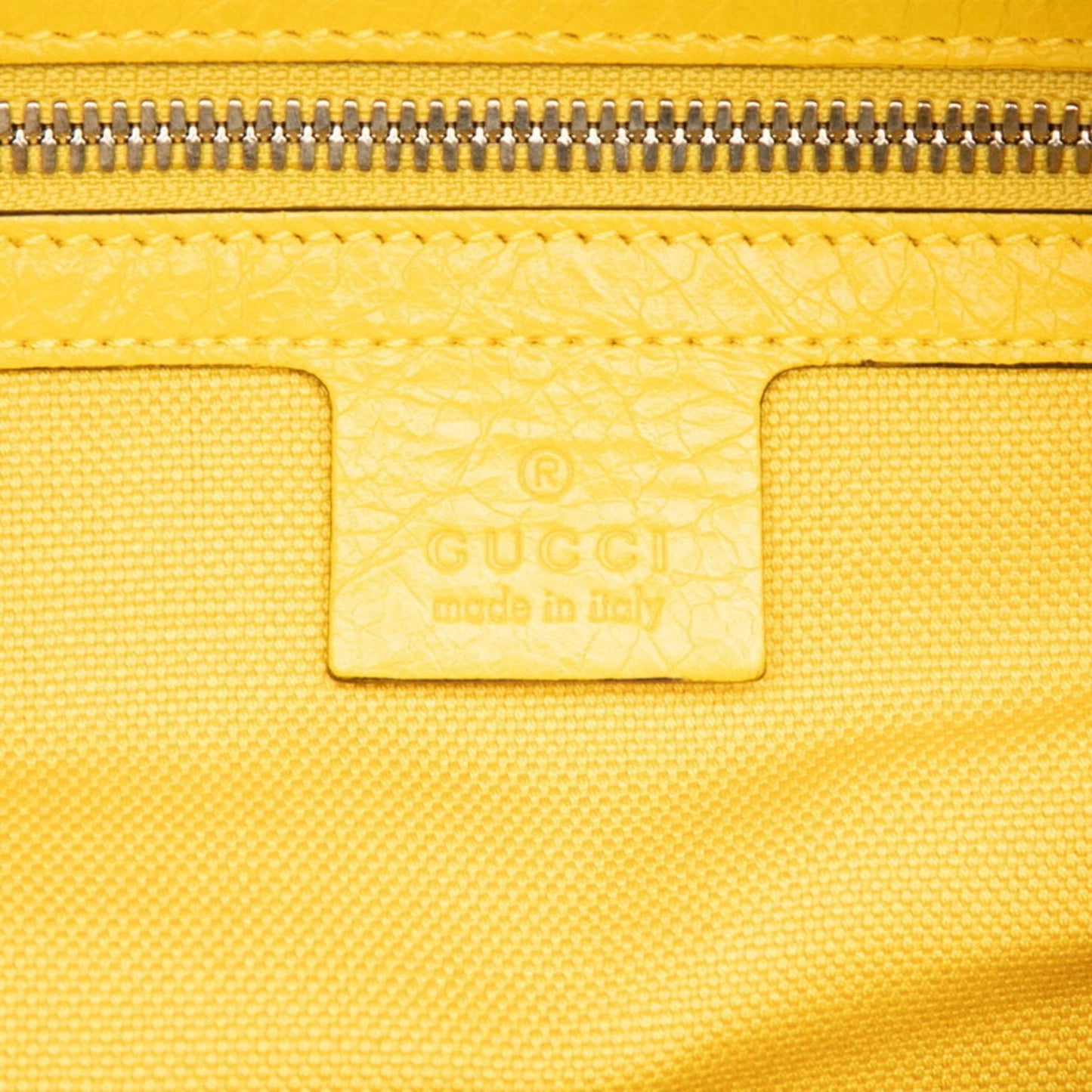 Gucci Yellow Leather Boston Bag Shoulder Bag ( )