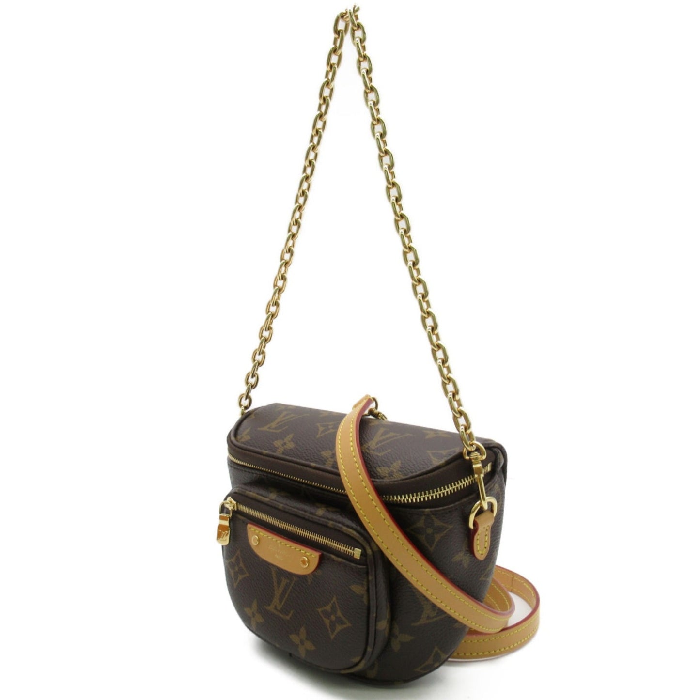 LOUIS VUITTON mini bum bag Brown Monogram PVC coated canvas M82335
