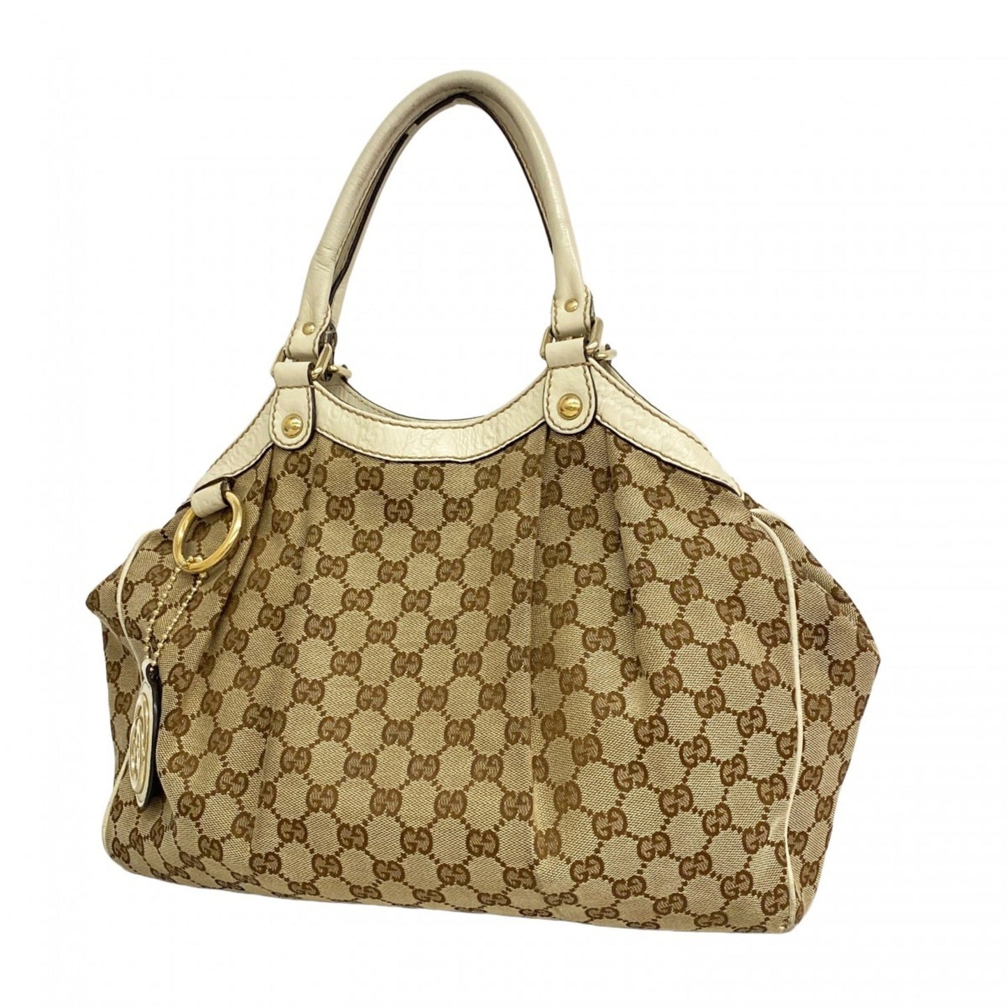 Gucci Brown Canvas Tote Bag ( )