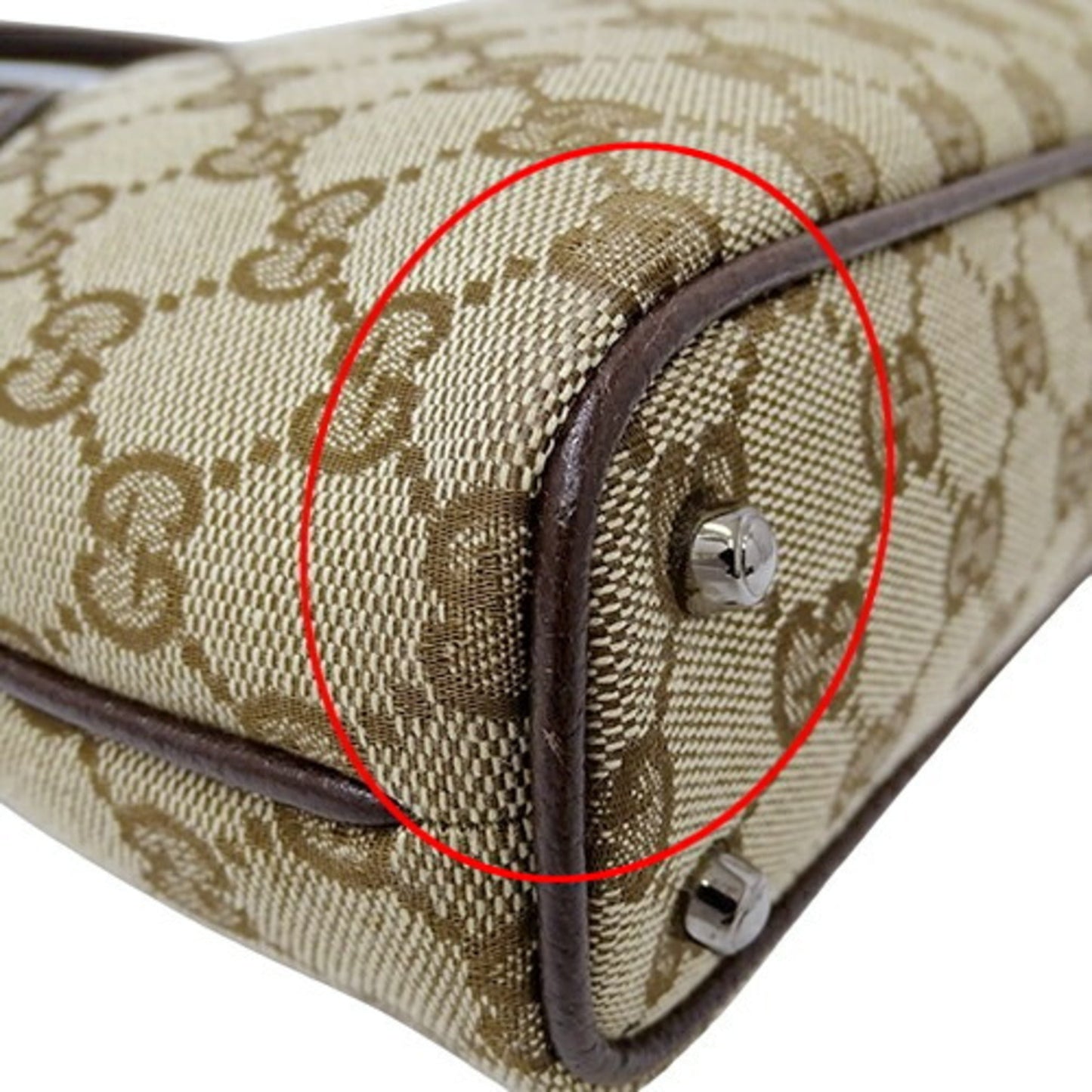 Gucci Beige Brown Gg Canvas Tote Bag ( )