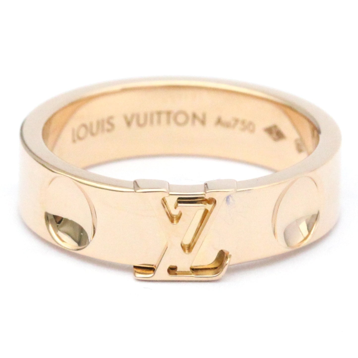 LOUIS VUITTON Berg Amplant Q9K98D Pink Gold [18K] Fashion No Stone Band Ring Pink Gold