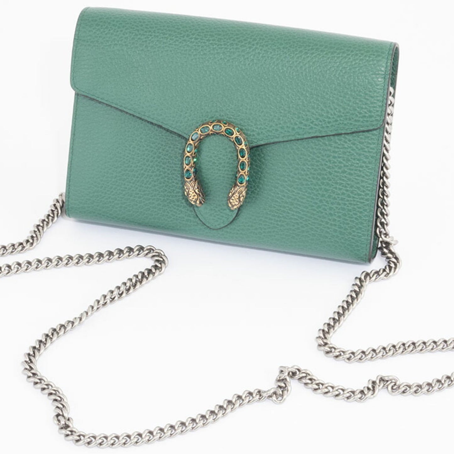 Gucci Green Leather Shoulder Bag ( )