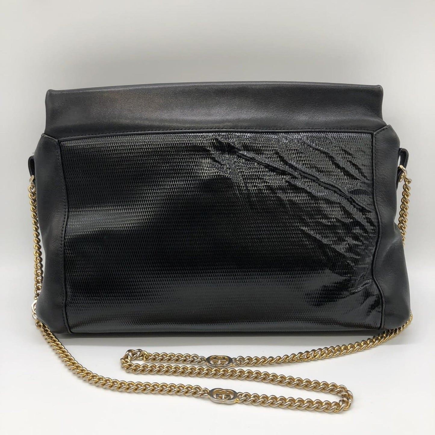Gucci Black Leather Shoulder Bag ( )