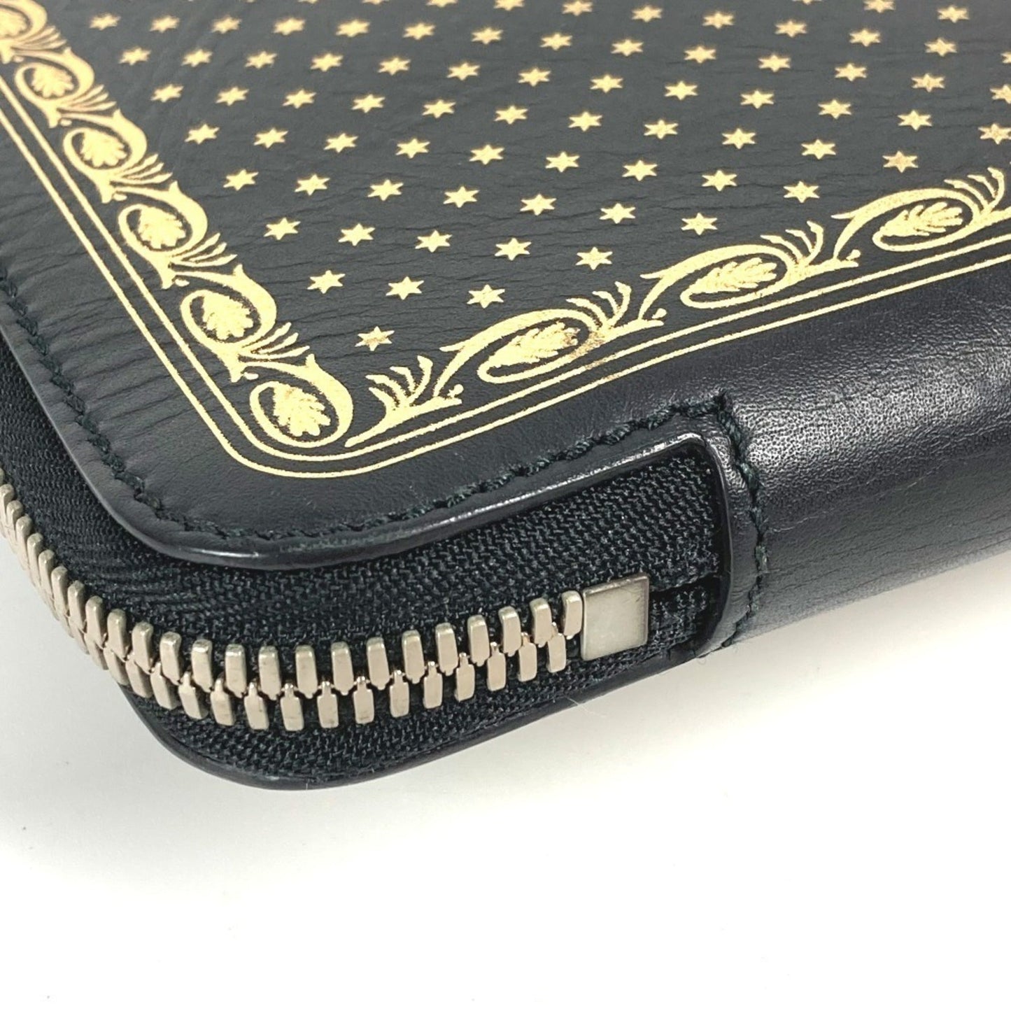 Gucci Black Leather Clutch Bag Pouch ( )