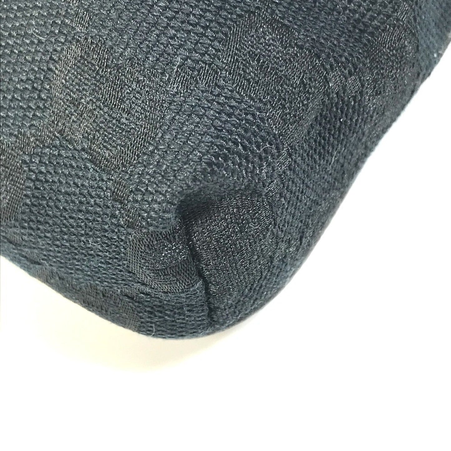 Gucci Black Gg Canvas Leather Fanny Pack ( )