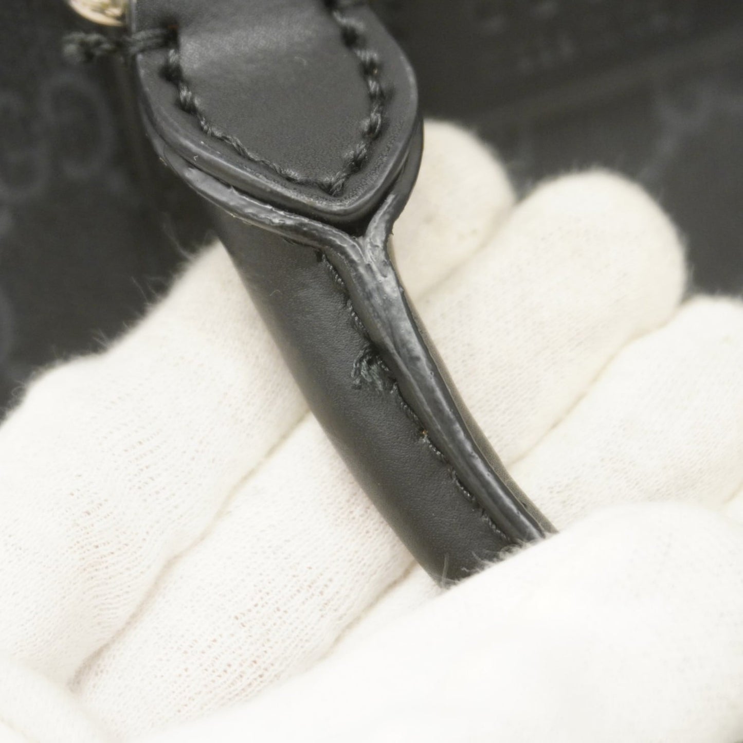 Gucci Black Gray Pvc Handbag ( )