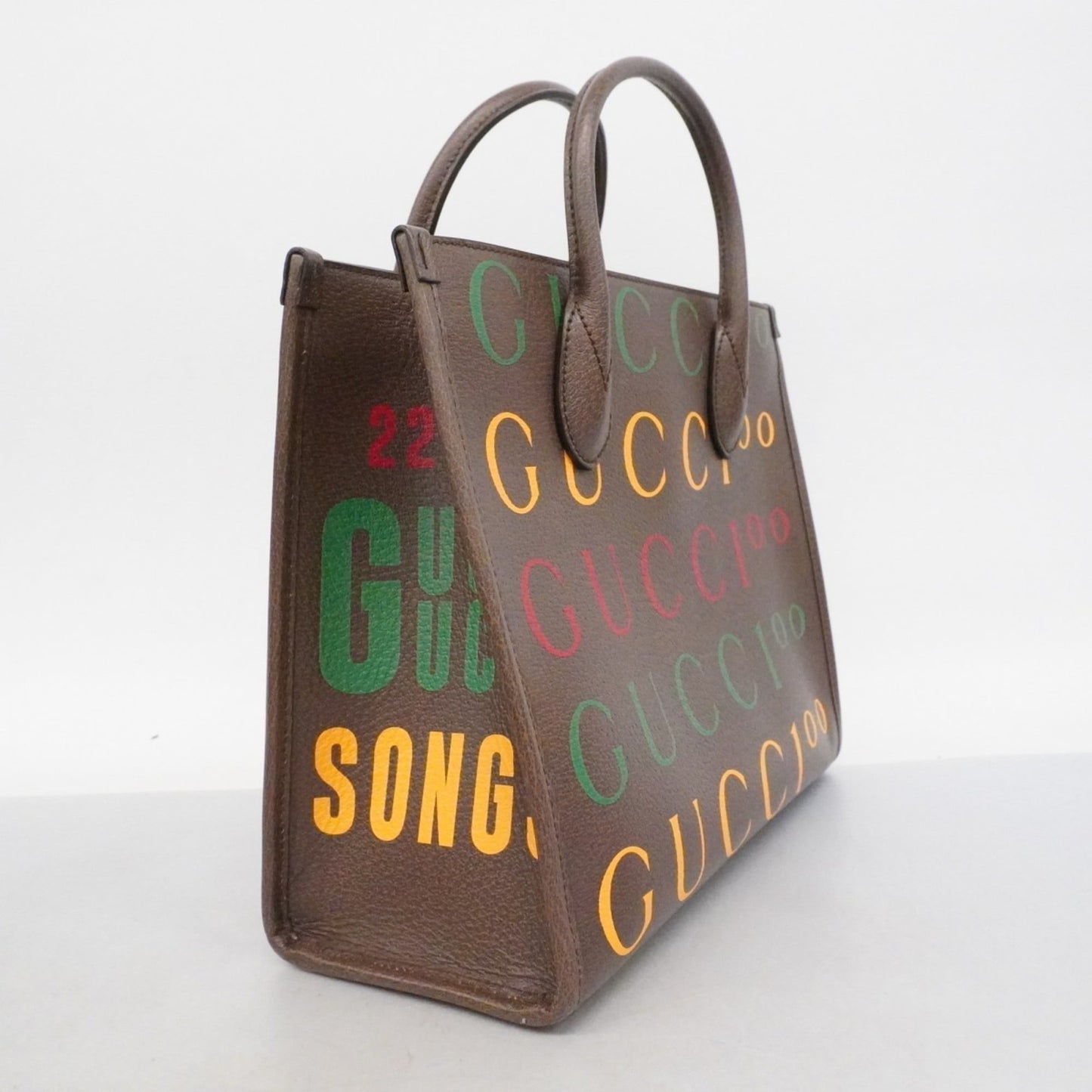 Gucci Brown Leather Tote Bag ( )
