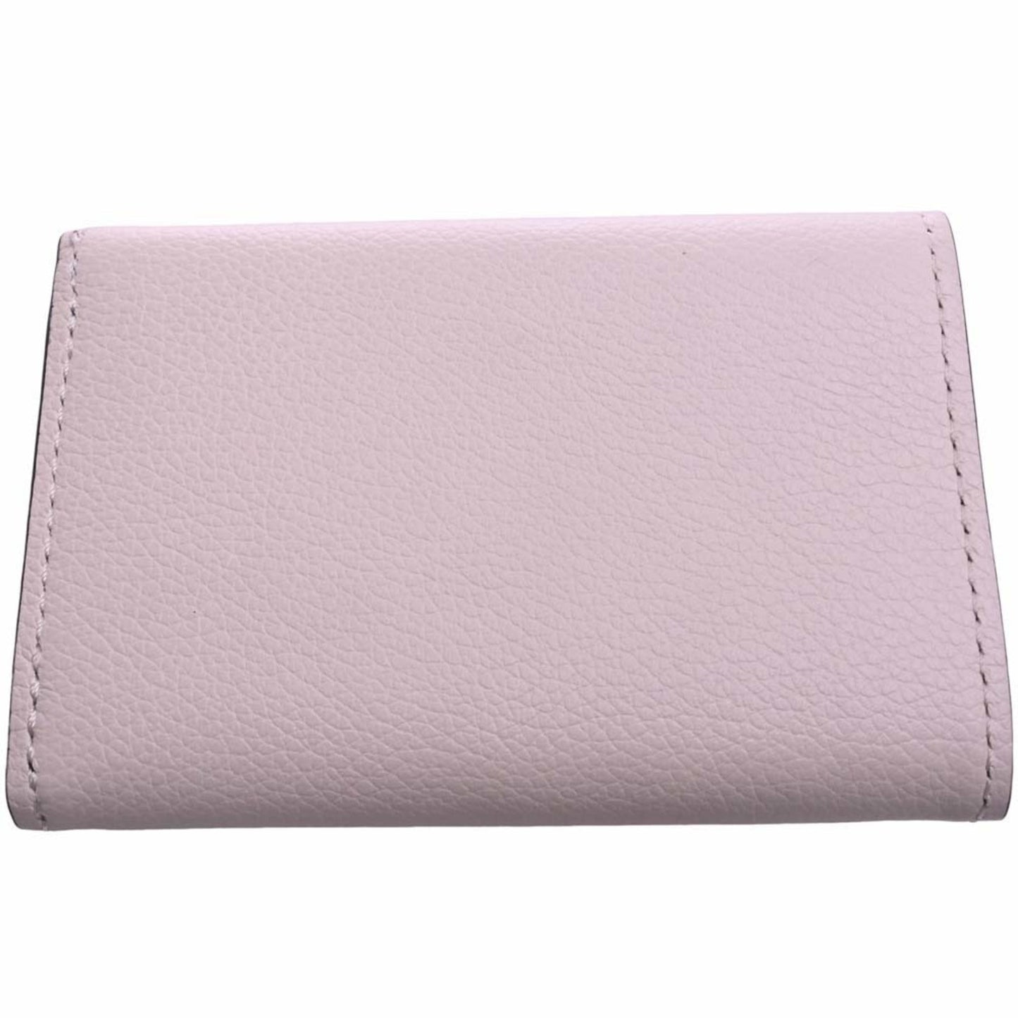 LOUIS VUITTON Leather Portefeuille Lock Trifold Wallet M80984 White Black Ladies