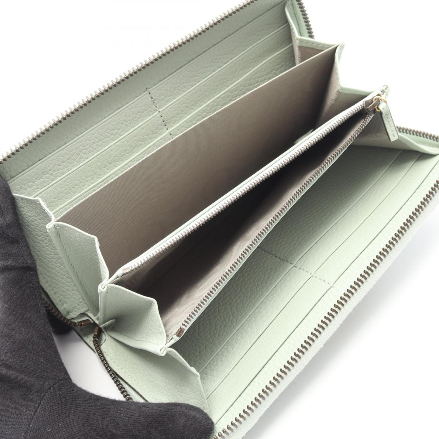 Gucci Green Leather Long Wallet (Bi-Fold) ( )