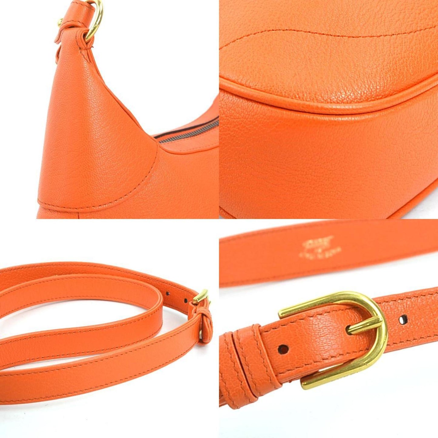 Gucci Gg Marmont Orange Leather Shoulder Bag ( )