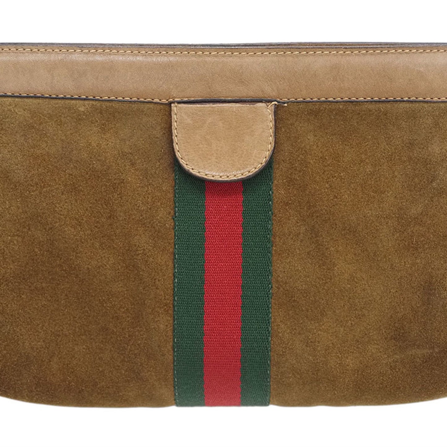 GUCCI   Clutch Bag Sherry Line Perfume Suede Second Women's
