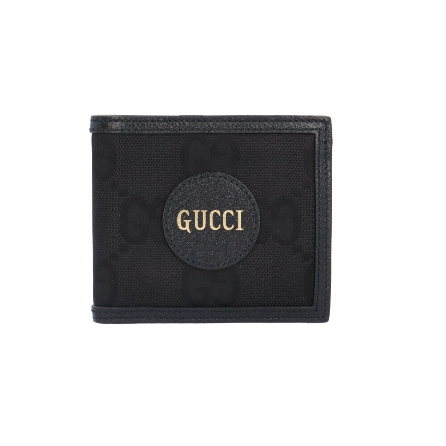 Gucci Black Leather Nylon Wallet (Bi-Fold)