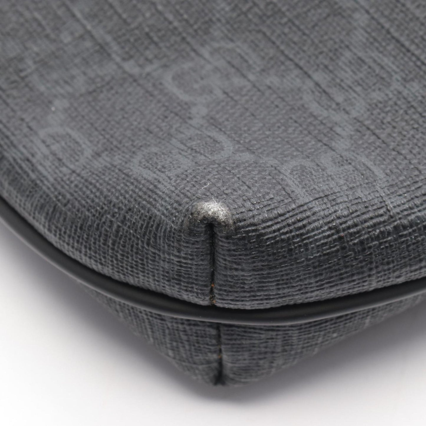 Gucci Black Gg Supreme Leather Shoulder Bag ( )