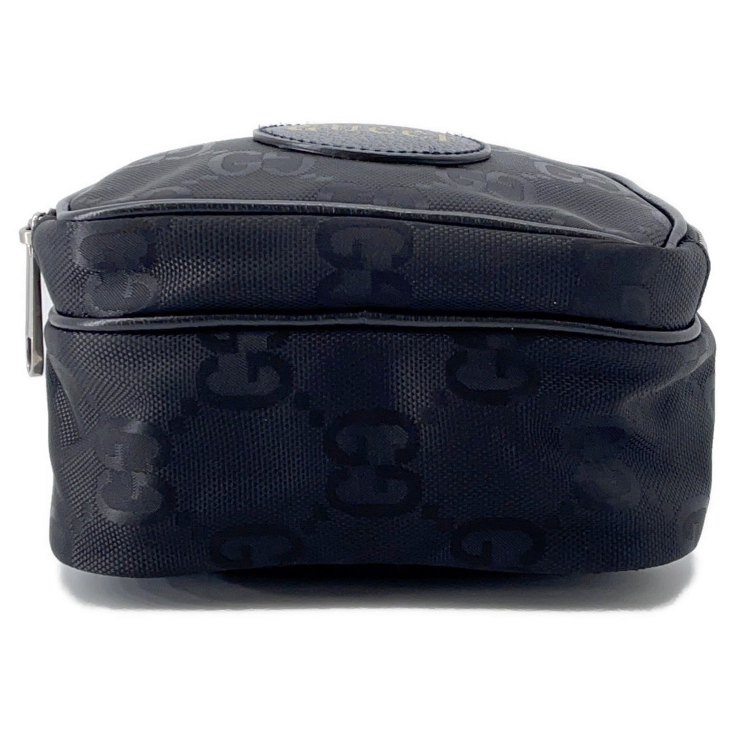 Gucci Black Nylon Leather Handbag Shoulder Bag ( )