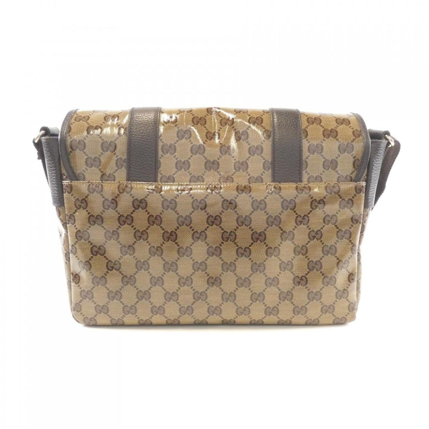 Gucci Beige Brown Gg Crystal Shoulder Bag ( )