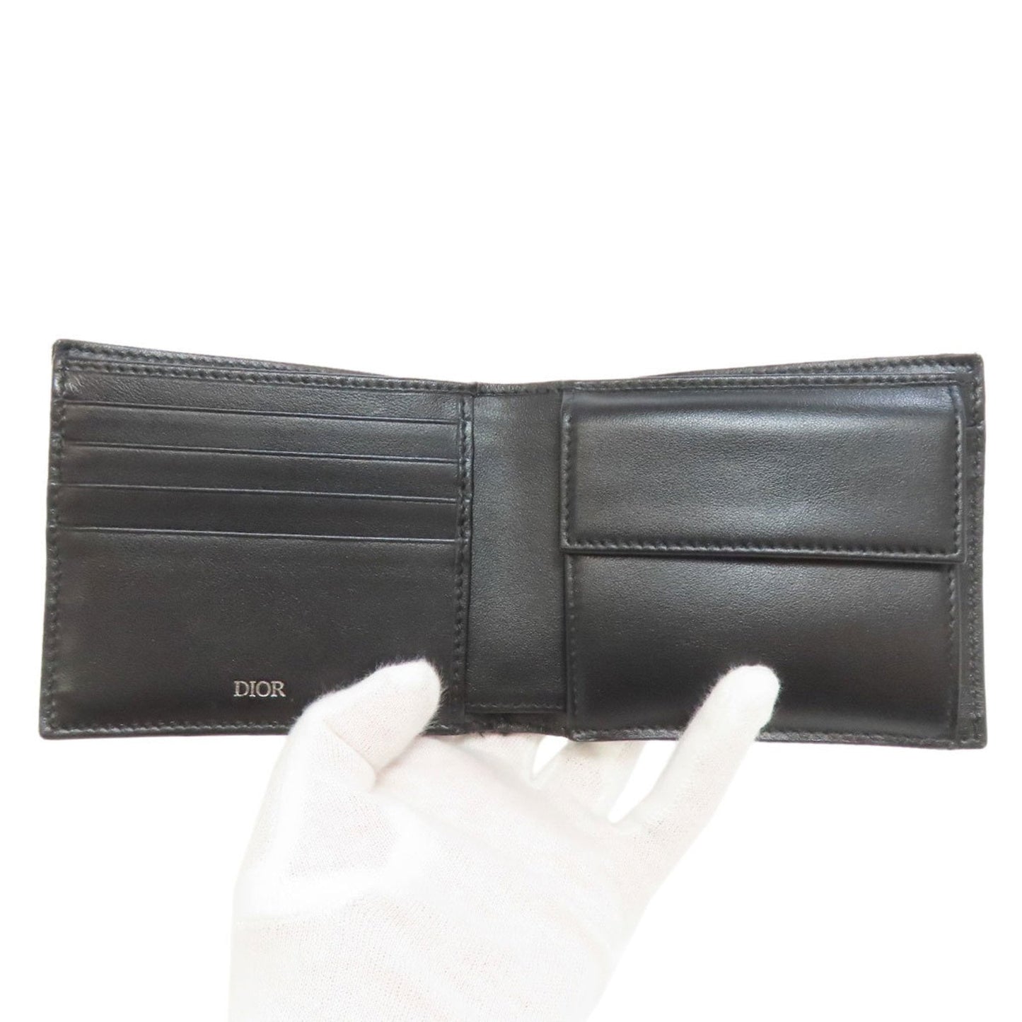 Christian Dior Black Canvas Wallet (Bi-Fold) ()