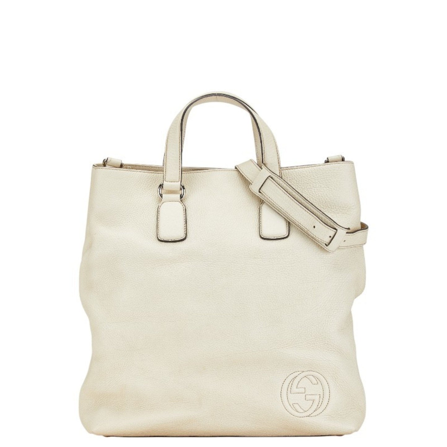 Gucci Soho White Leather Handbag Shoulder Bag