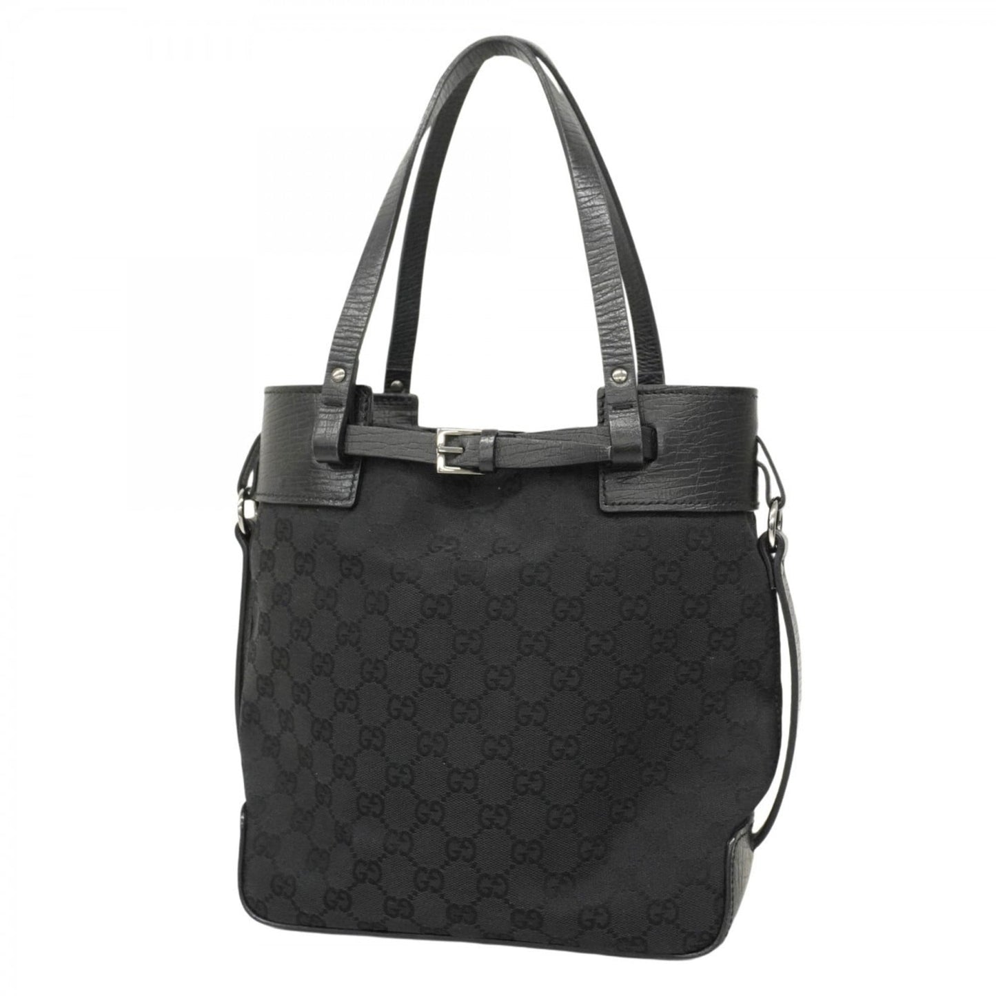 Gucci Black Canvas Handbag ( )