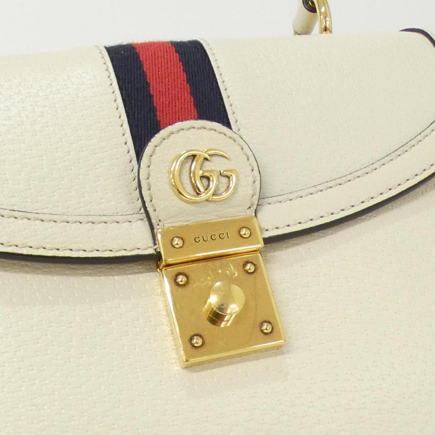 Gucci White Leather Handbag ( )