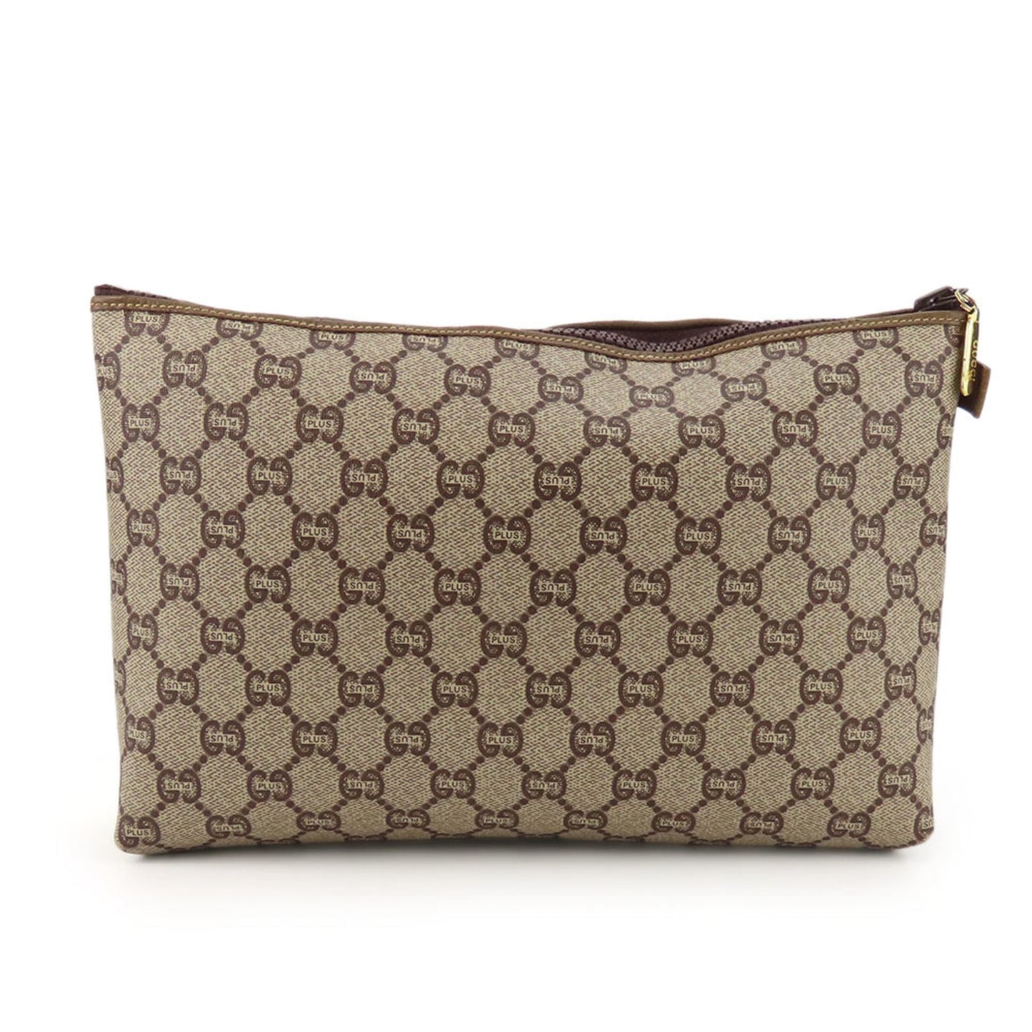 Gucci Beige Gg Plus Clutch Bag Pouch ( )