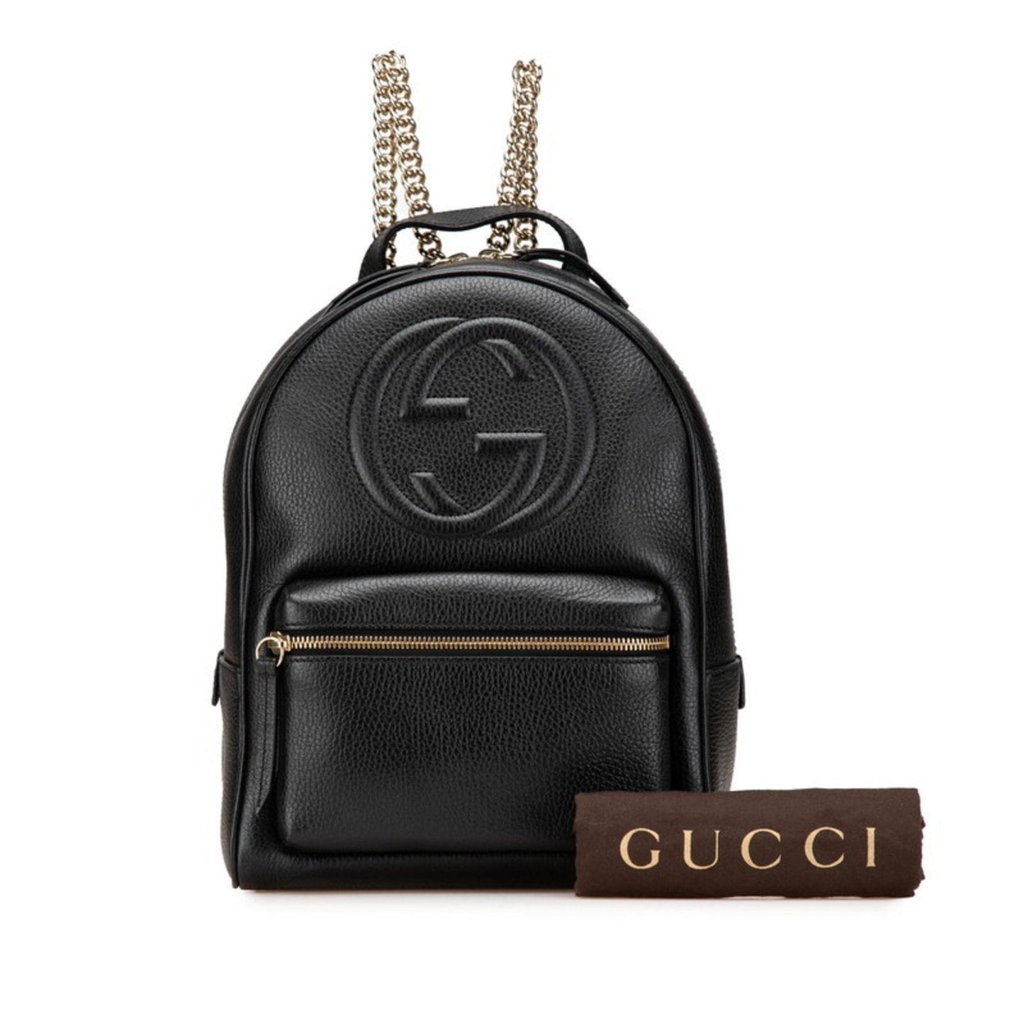 Gucci Black Leather Backpack ( )