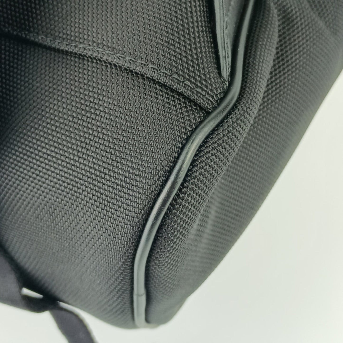 Gucci Black Canvas Leather Backpack ( )