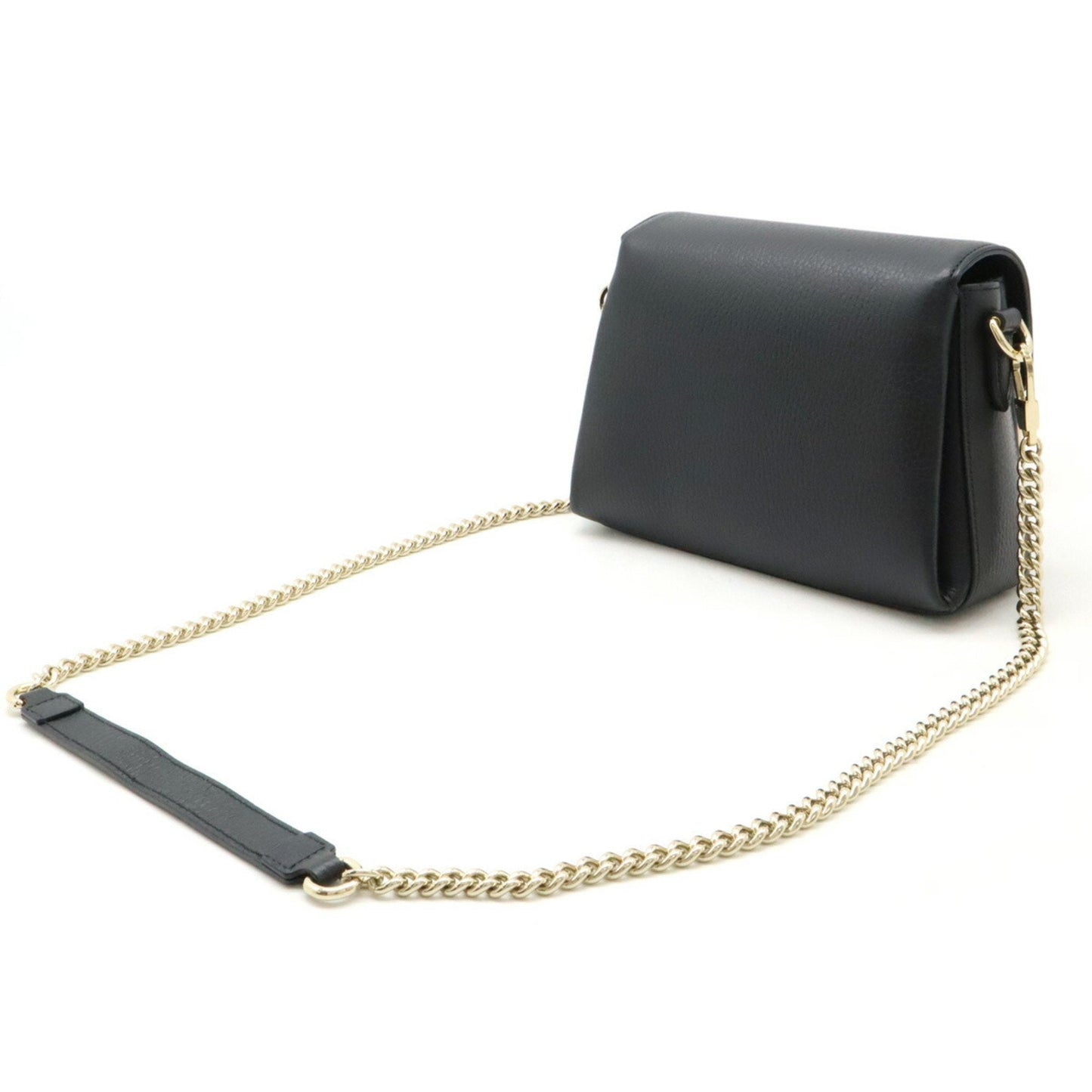 Gucci Black Leather Clutch Bag Shoulder Bag ( )