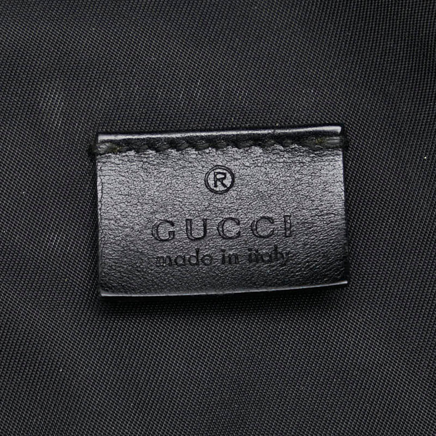 Gucci Abbey Black Multi-Color Canvas Sling Bag ( )