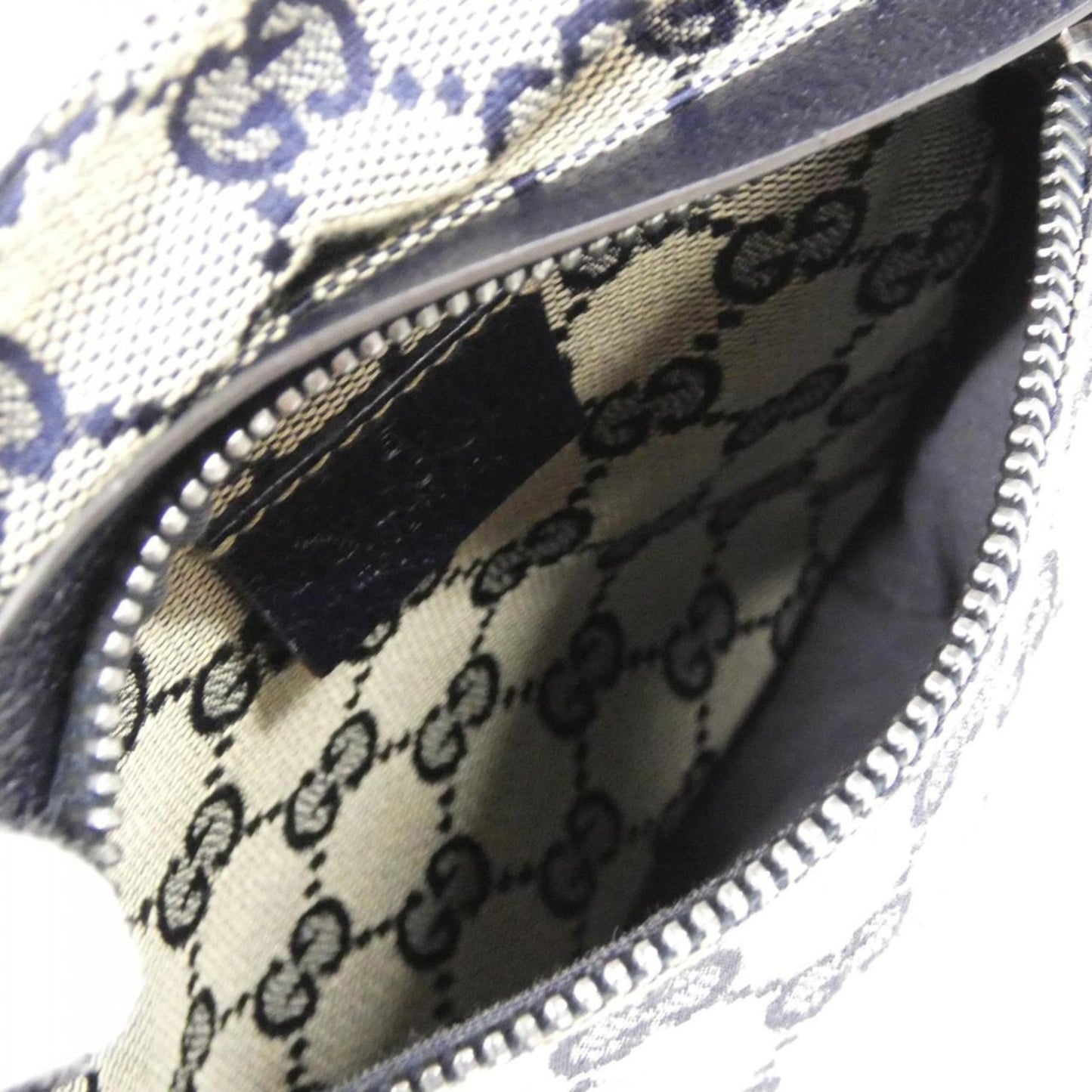 Gucci Beige Navy Gg Canvas Fanny Pack ( )