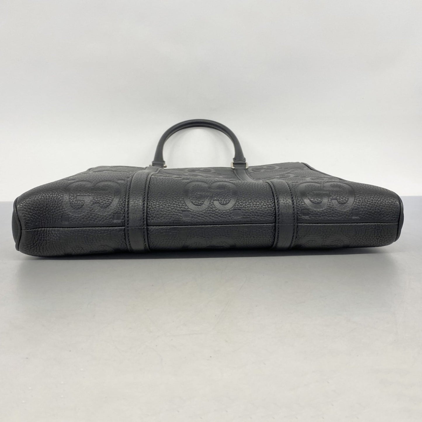 Gucci Black Leather Tote Bag ( )