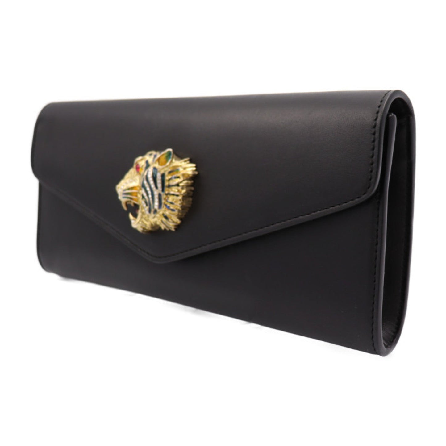 Gucci Black Leather Clutch Bag