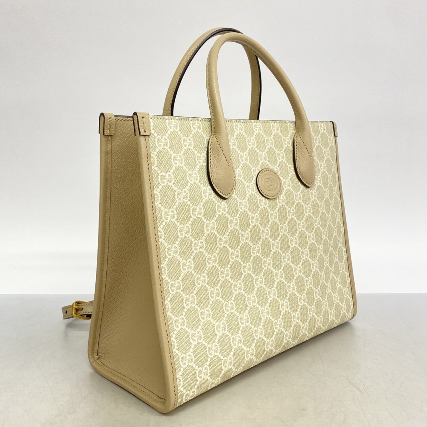 Gucci Beige Pvc Tote Bag ( )