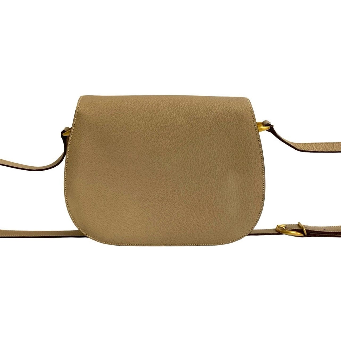 Gucci Beige Leather Bamboo Pochette Shoulder Bag ( )