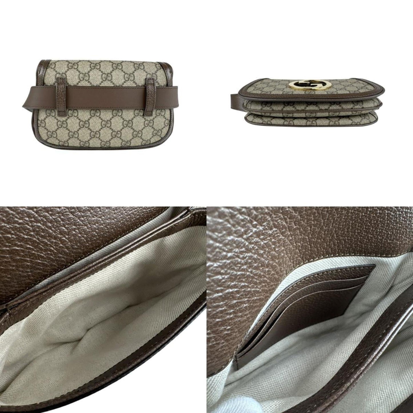 Gucci Brown Gg Supreme Fanny Pack ( )