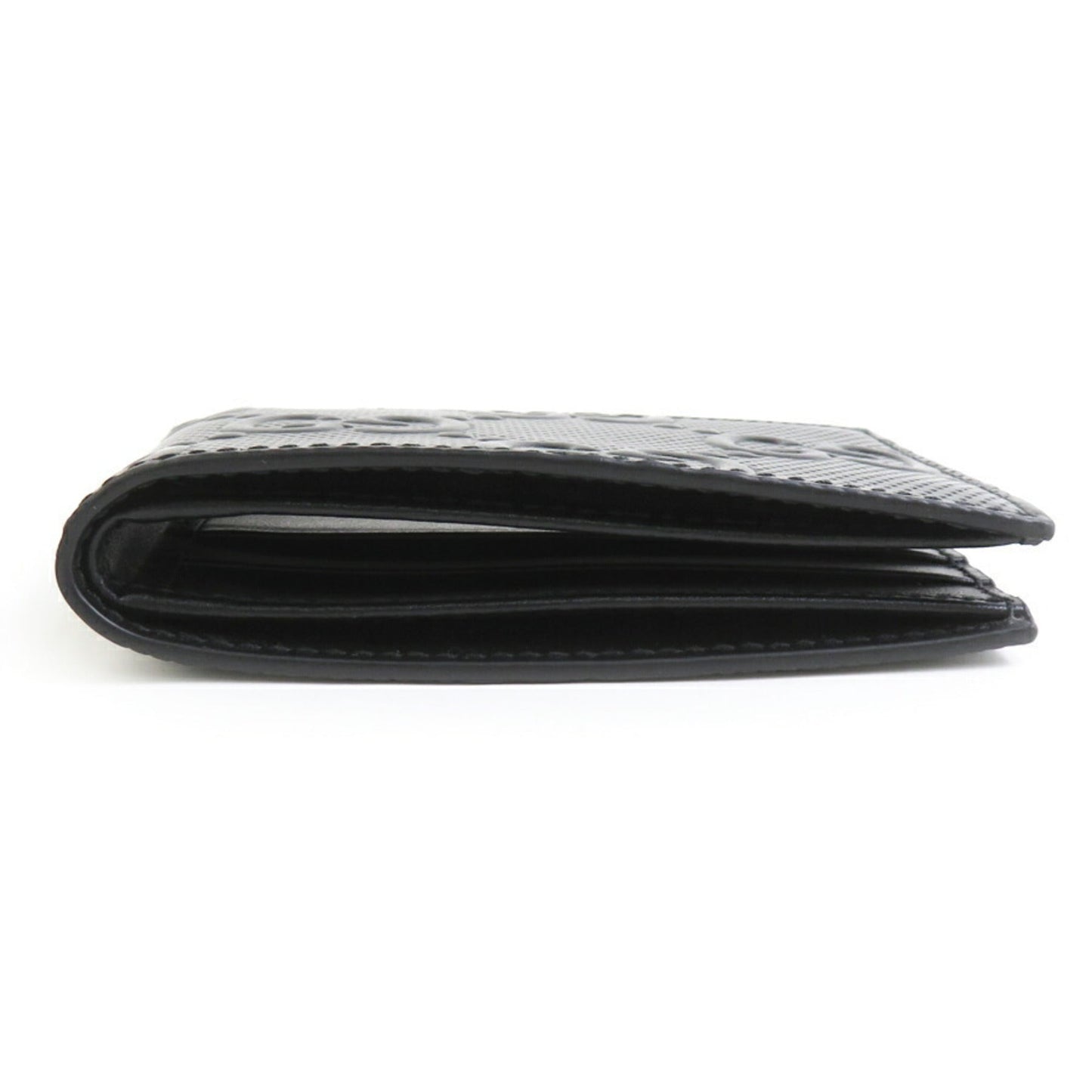 Gucci Black Leather Long Bill Wallet (Bi-Fold) ( )