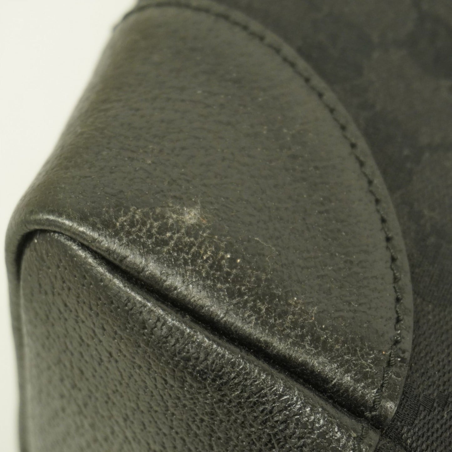 Gucci Black Canvas Shoulder Bag ( )