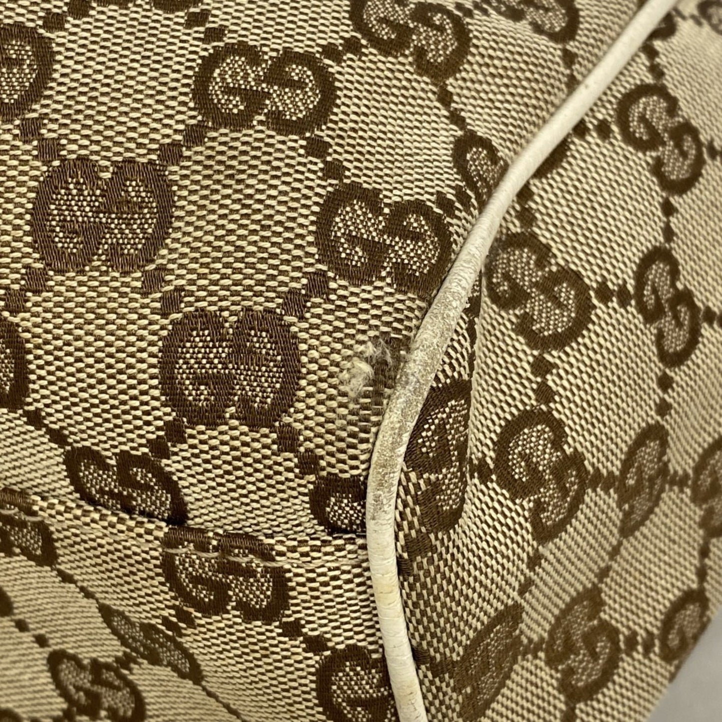 Gucci Brown Canvas Tote Bag ( )