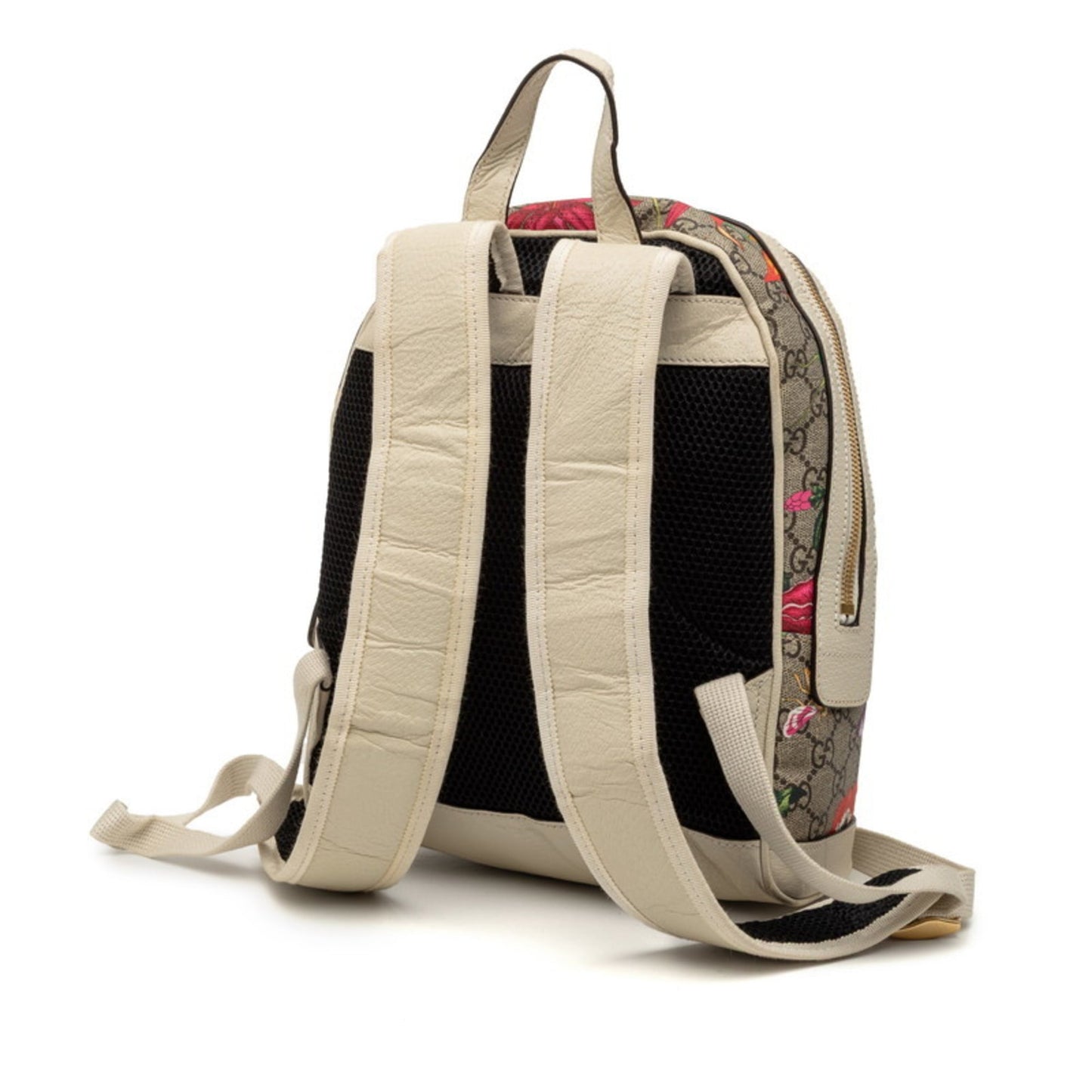Gucci Beige Multi-Color Gg Supreme Pvc Leather Backpack ( )