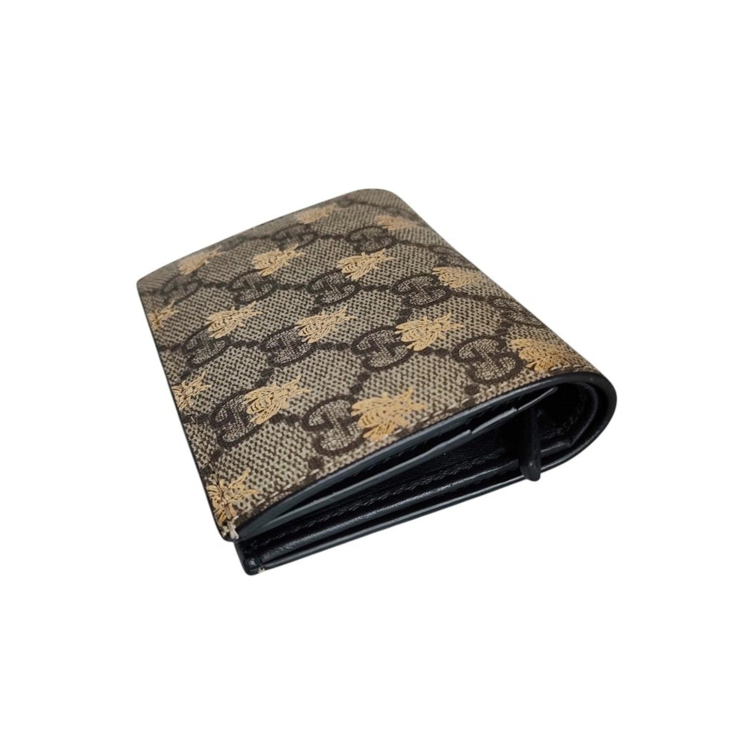 Gucci Beige Brown Gg Supreme Wallet (Bi-Fold) ( )